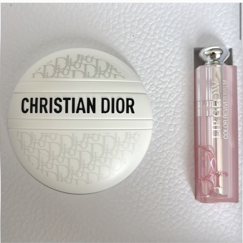 NIB DIOR VIP HOLIDAY Boxed Platinum Gift Set Large Tote + Le Baume + Lip Glow. - Picture 3 of 4